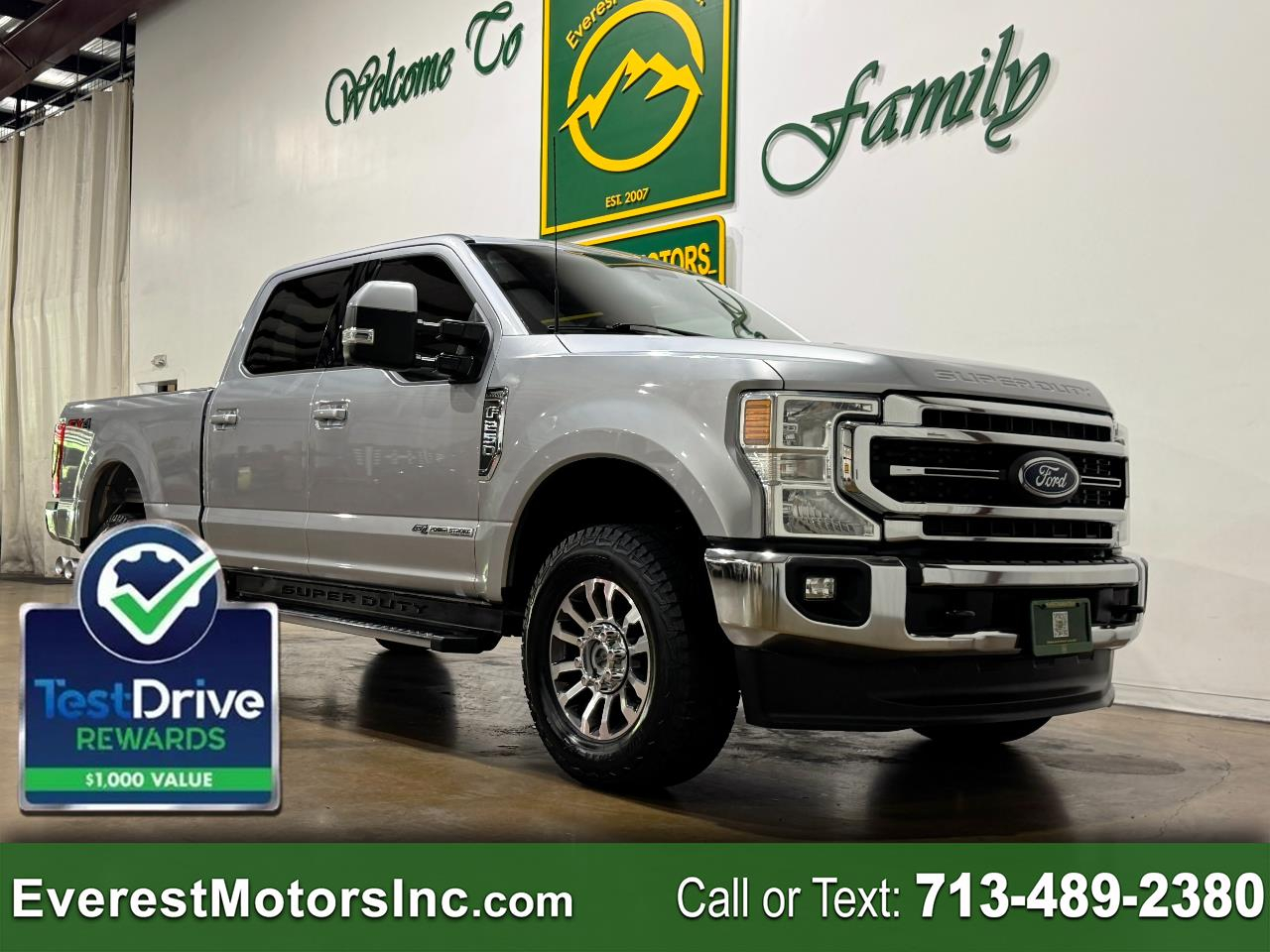 2022 Ford Super Duty F-250 SRW LARIAT 4X4 CRECAB SHORT 6.7L V8 DIESEL 1OWNER