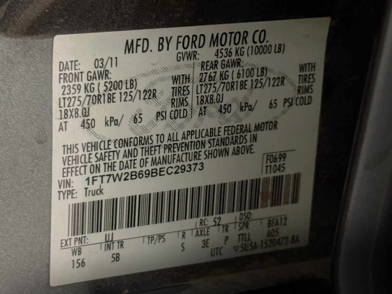 Ford Super Duty F-250 SRW  2011