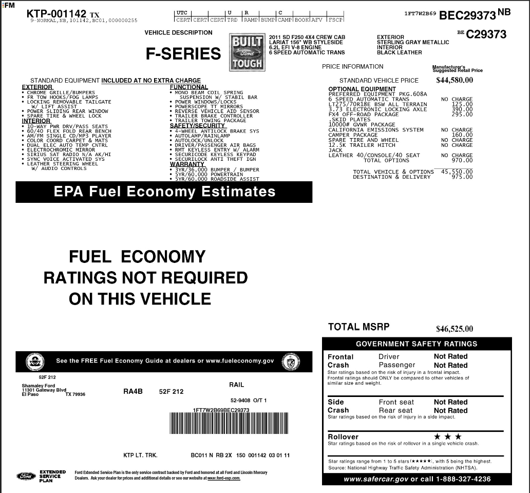 Ford Super Duty F-250 SRW  2011