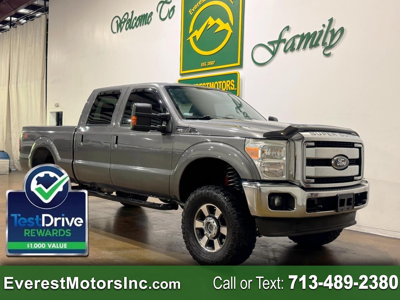 2011 Ford Super Duty F-250 SRW LARIAT 4X4 CREWCAB SHORT 6.2L V8 GAS FX4