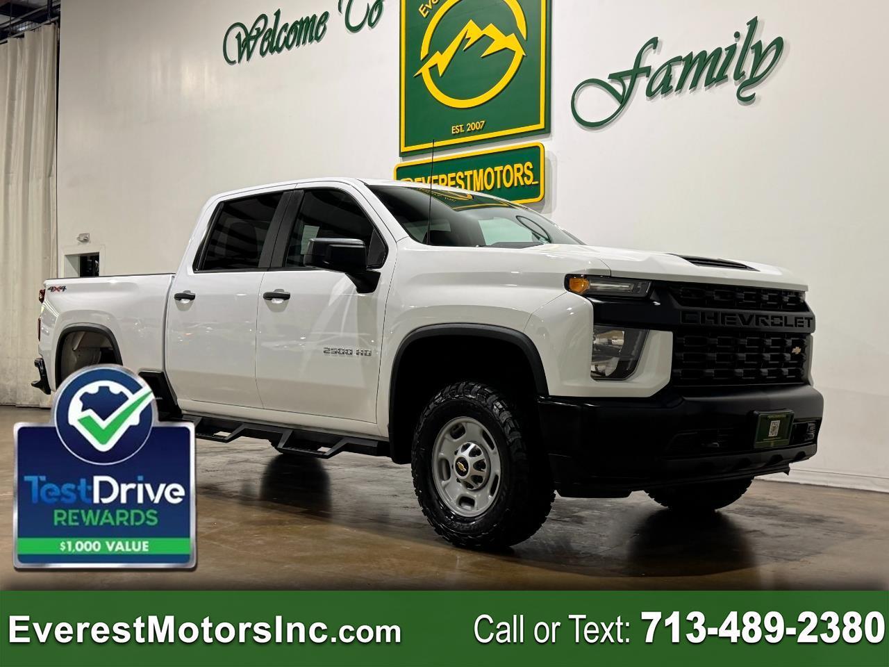 2023 Chevrolet Silverado 2500HD WT 4X4 CREWCAB SHORT 6.6L V8 GAS 1OWNER