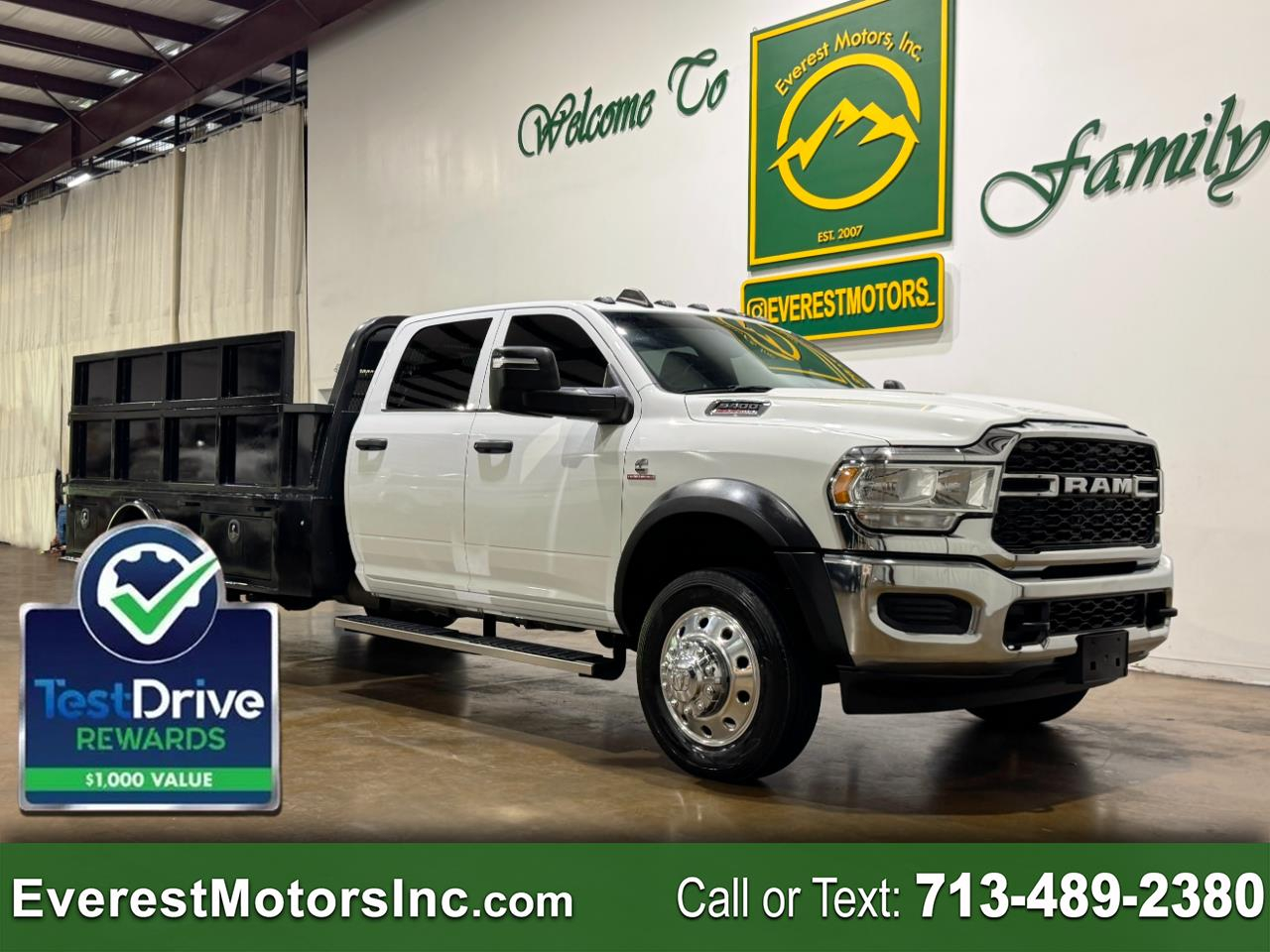 2024 RAM 5500 TRADESMAN 4X4 CC 11FT FLATBED DIESEL AISIN 1OWNER