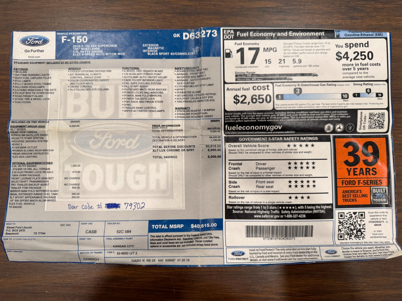 Ford F-150  2016