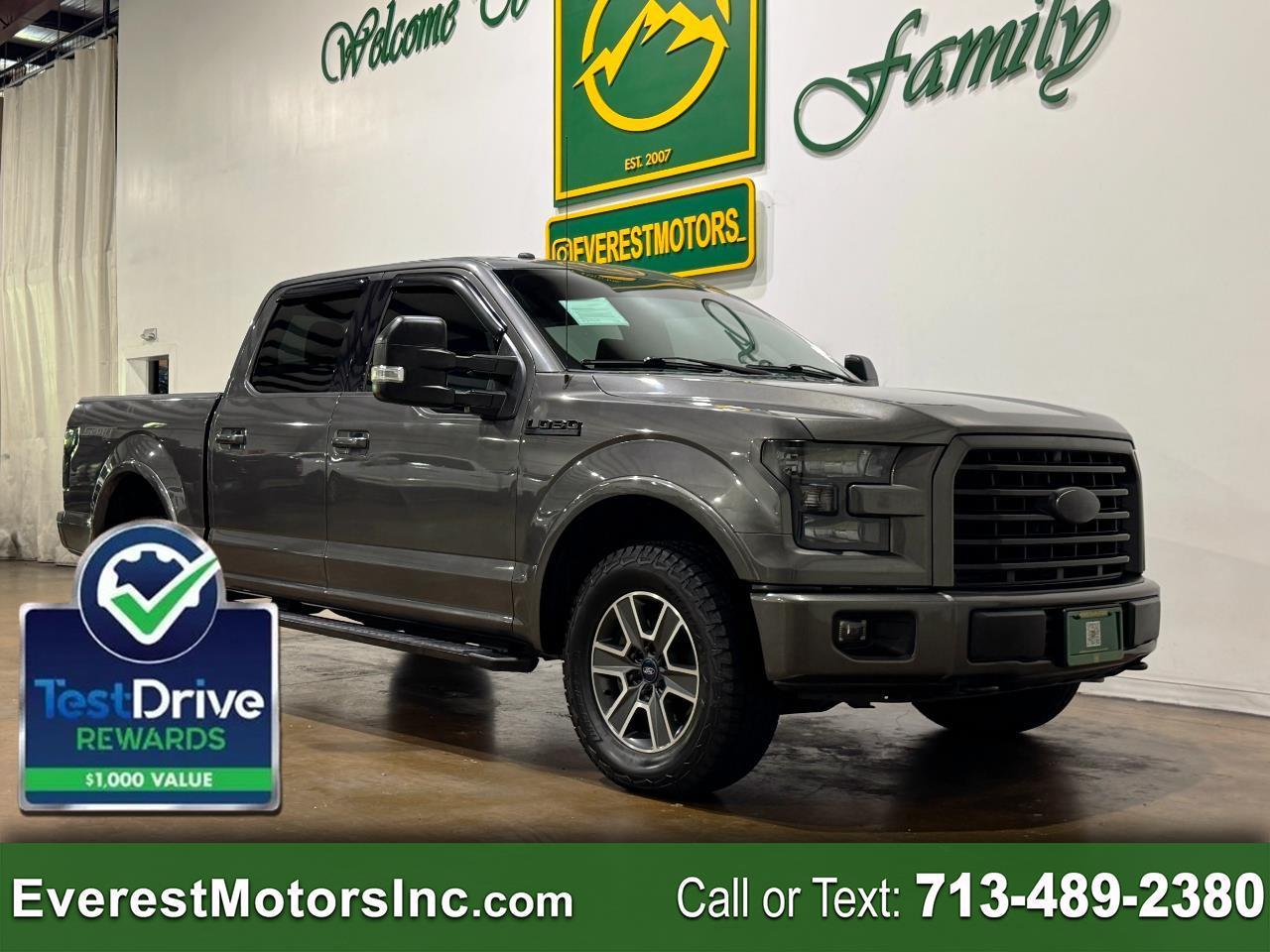2016 Ford F-150 XLT SPORT 4X4 CREWCAB SHORT 5.0L V8 GAS TOW PKG