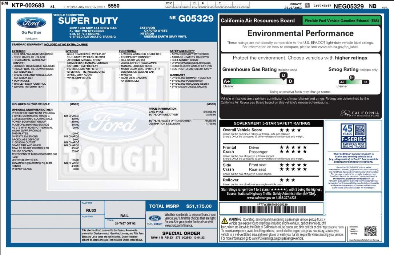 Ford Super Duty F-250 SRW  2022