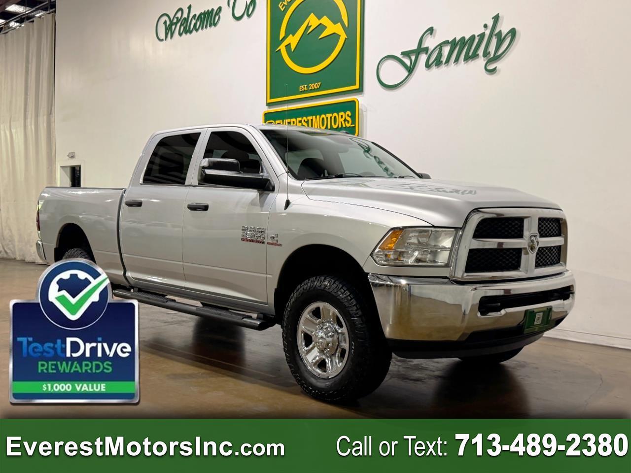 2015 RAM 2500 TRADESMAN 4X4 CREWCAB SHORT 6.7L DIESEL