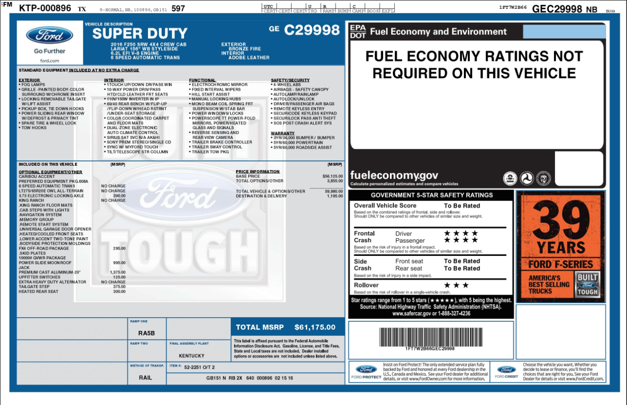 Ford Super Duty F-250 SRW  2016