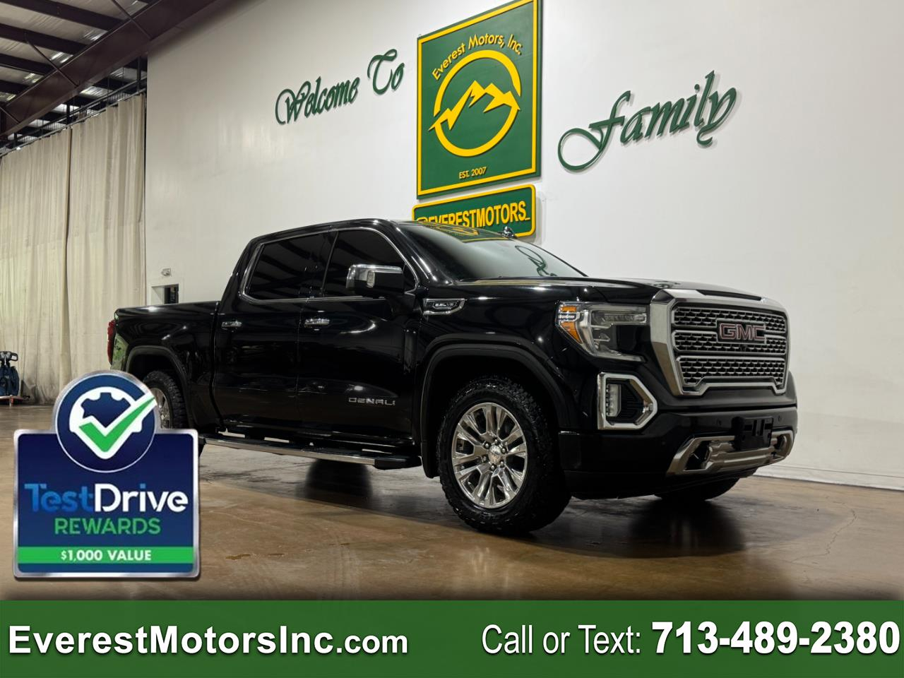 2019 GMC Sierra 1500 DENALI 4X2 CREWCAB SHORT 5.3L V8 ECOTEC TECH PKG