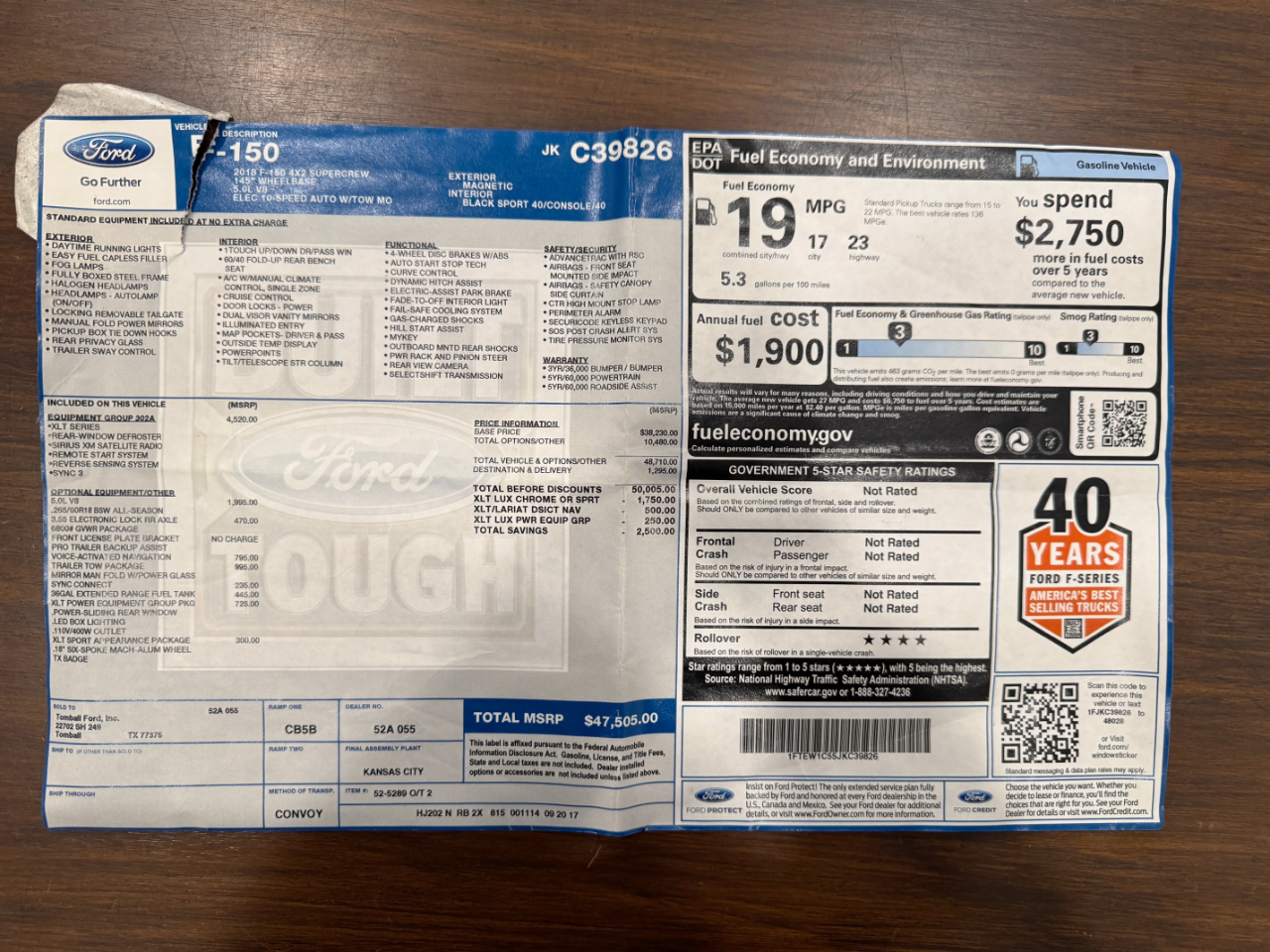 Ford F-150  2018