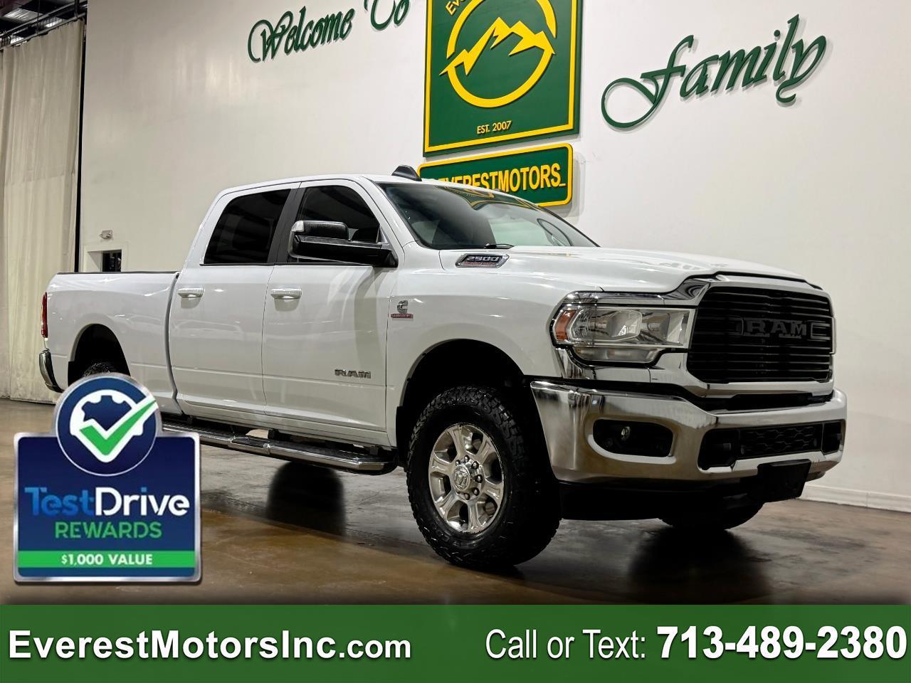 2022 RAM 2500 LONE STAR 4X4 CREWCAB SHORT 6.7L DIESEL 1OWNER