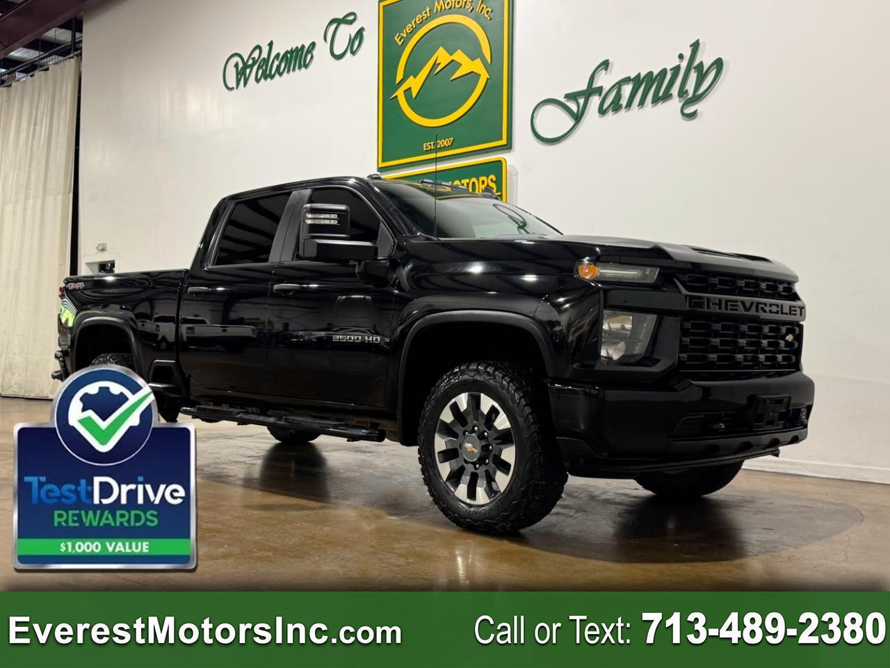 2021 Chevrolet Silverado 2500HD CUSTOM 4X4 CREWCAB SHORT 6.6L V8 GAS
