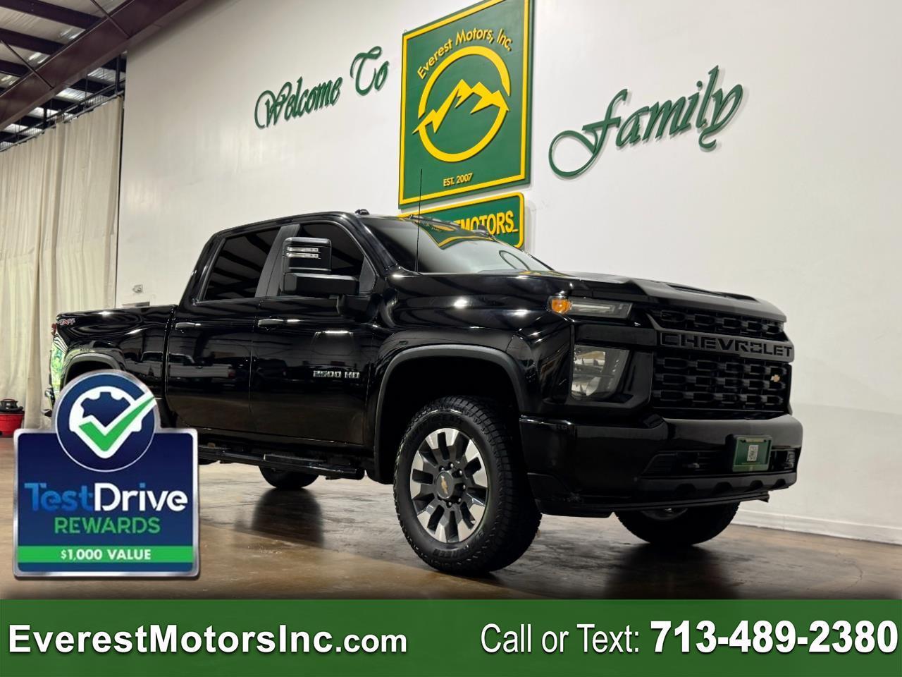 2021 Chevrolet Silverado 2500HD CUSTOM 4X4 CREWCAB SHORT 6.6L V8 GAS
