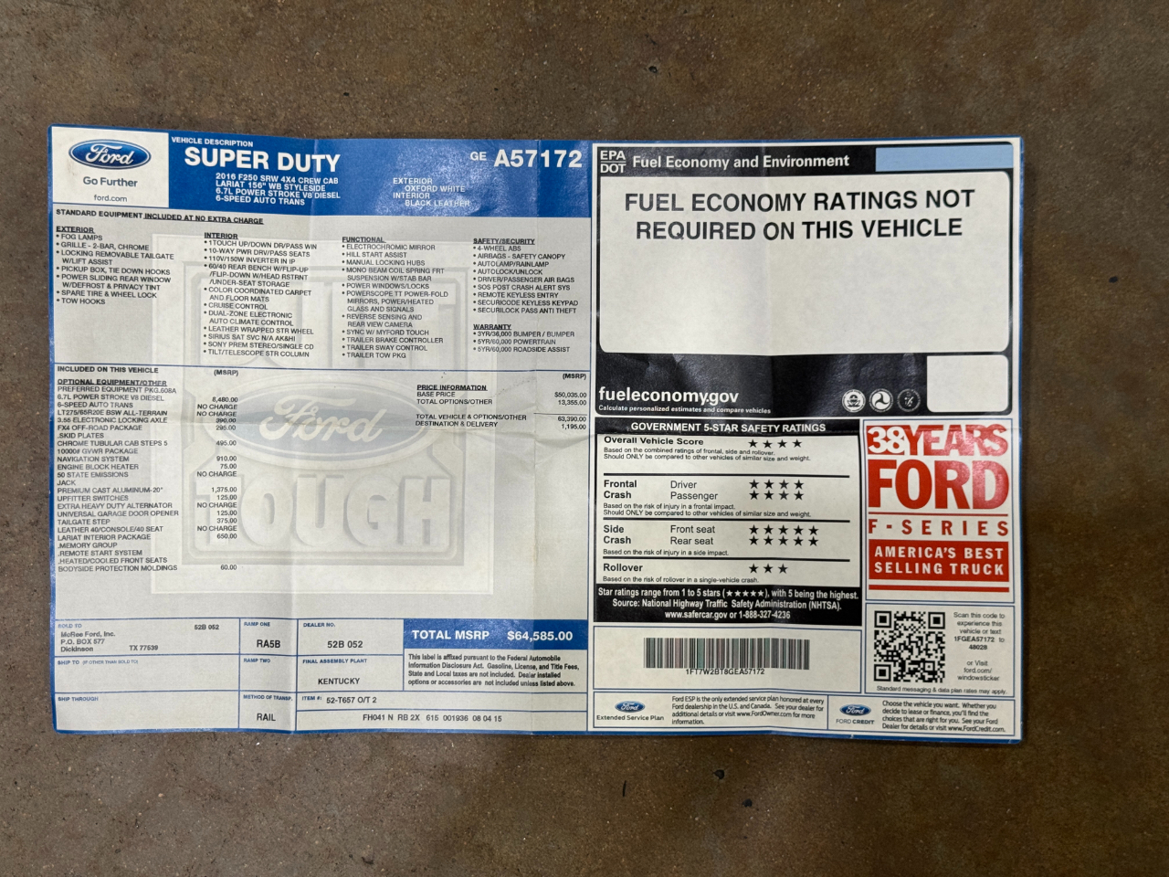 Ford Super Duty F-250 SRW  2016