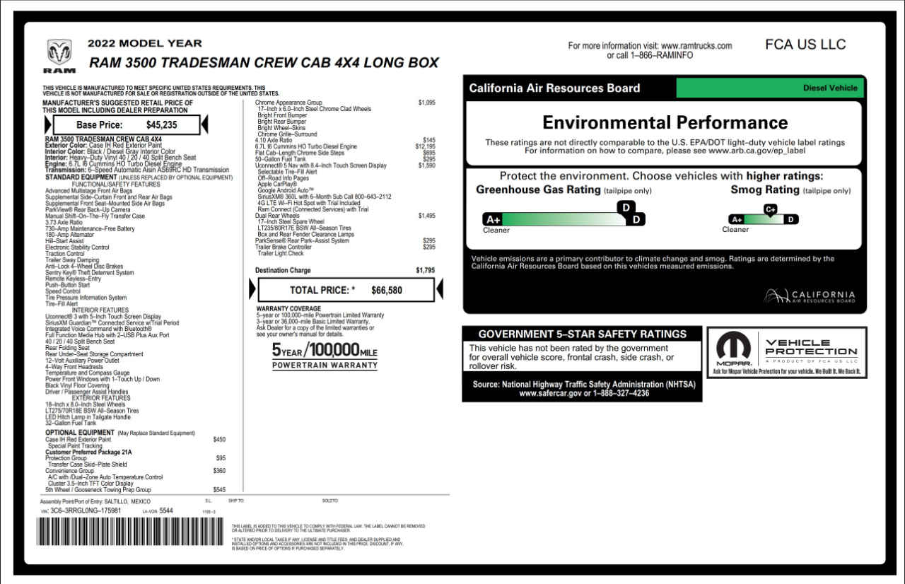 RAM 3500  2022