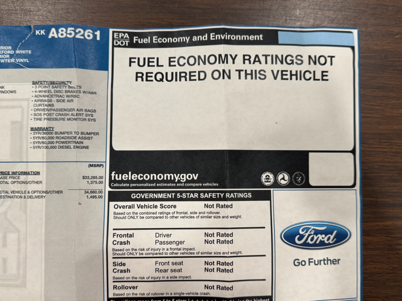 Ford Transit Cargo Van  2019