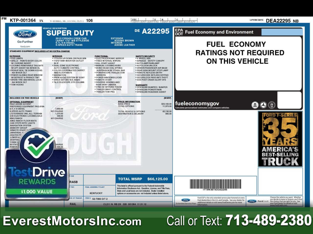 Ford Super Duty F-350 SRW  2013
