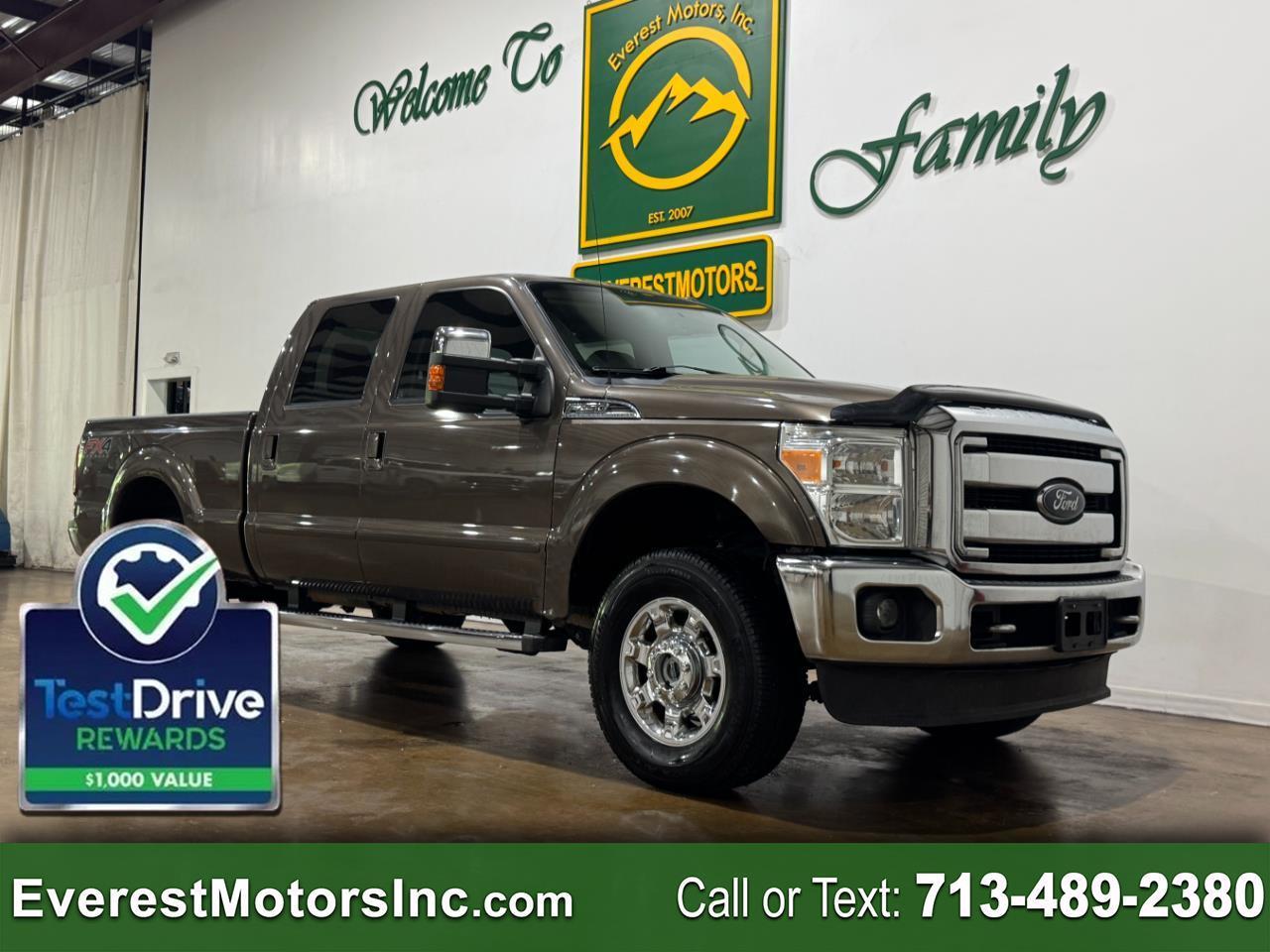 2016 Ford Super Duty F-250 SRW LARIAT 4X4 CREWCAB SHORT 6.2L V8 GAS 1OWNER
