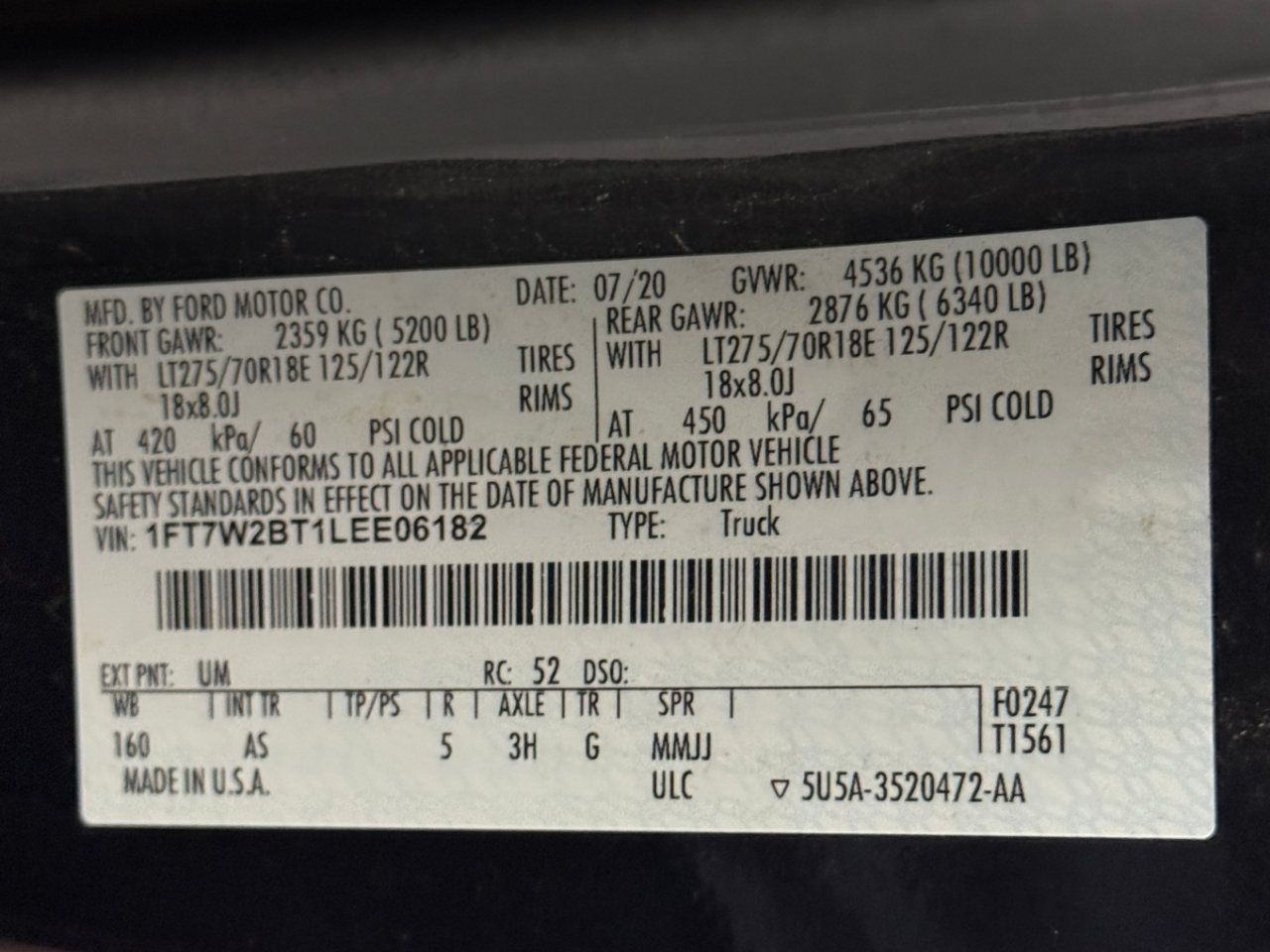 Ford Super Duty F-250 SRW  2020