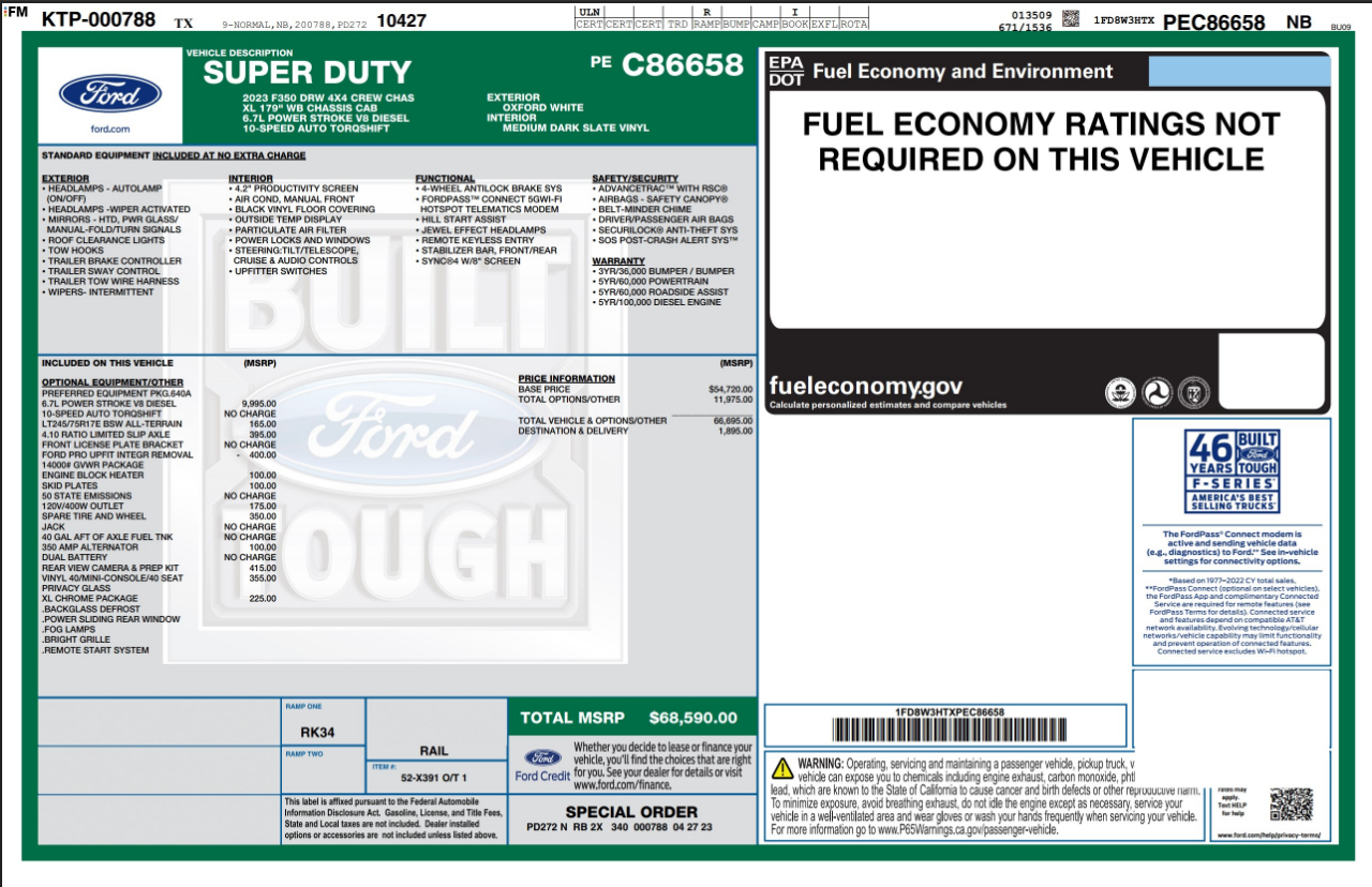 Ford Super Duty F-350 DRW  2023