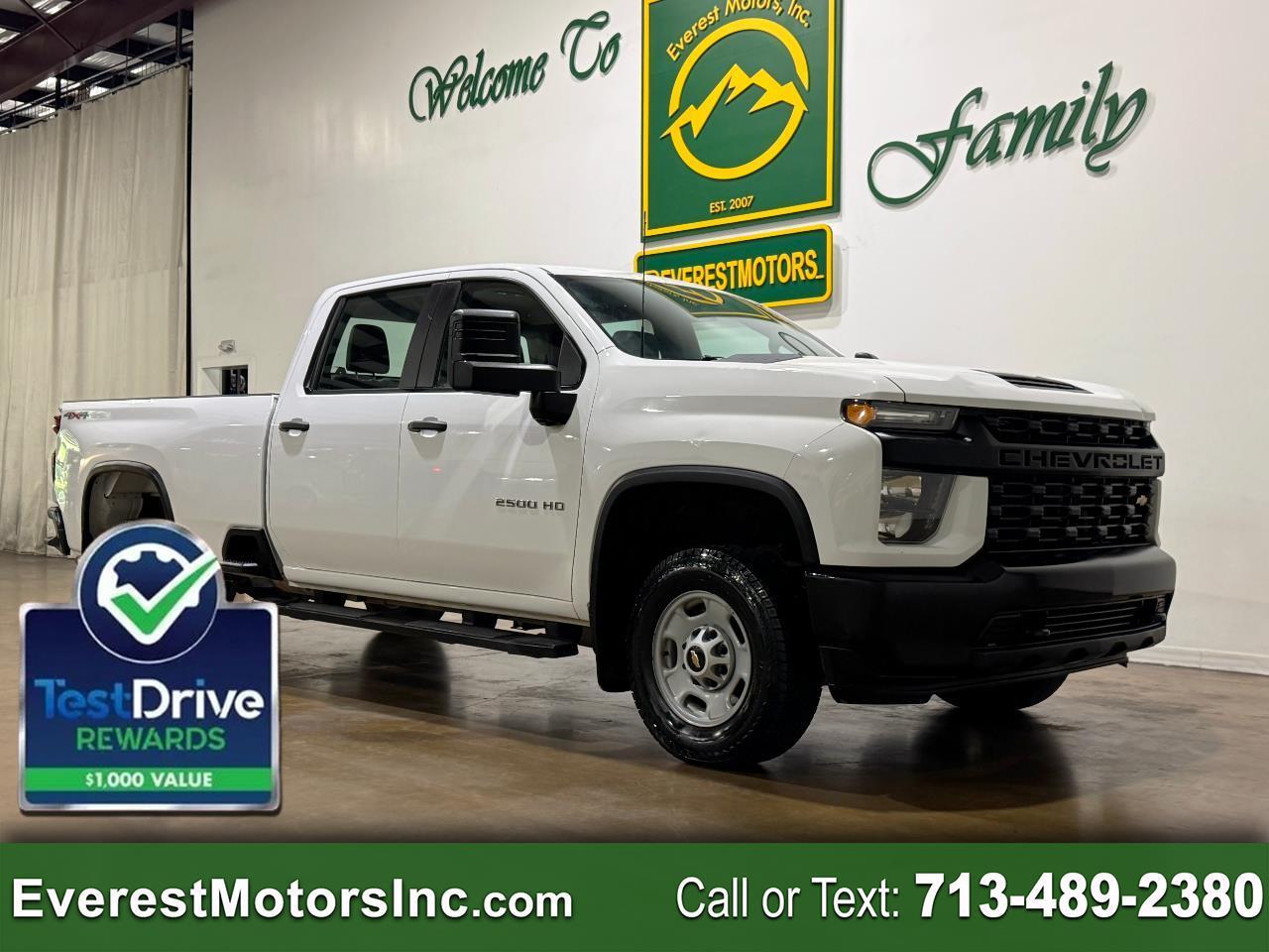 2023 Chevrolet Silverado 2500HD WT 4X4 CREWCAB LONG 6.6L V8 GAS 1OWNER