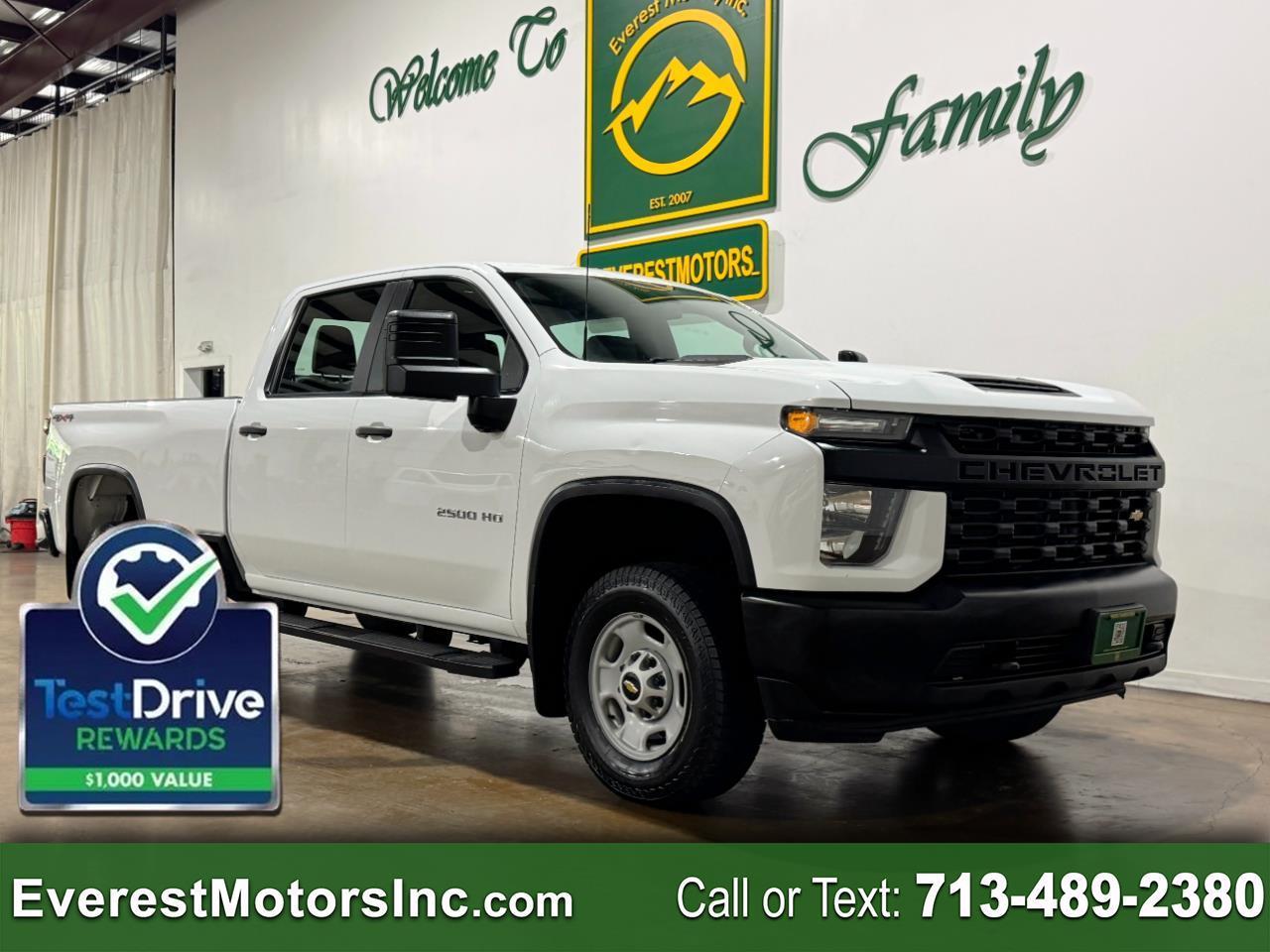 2023 Chevrolet Silverado 2500HD WT 4X4 CREWCAB LONG 6.6L V8 GAS 1OWNER