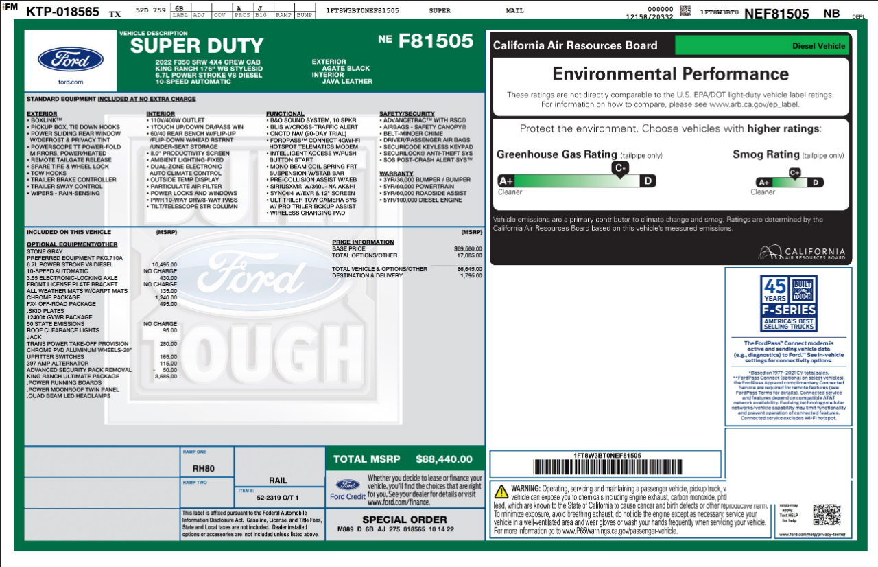 Ford Super Duty F-350 SRW  2022
