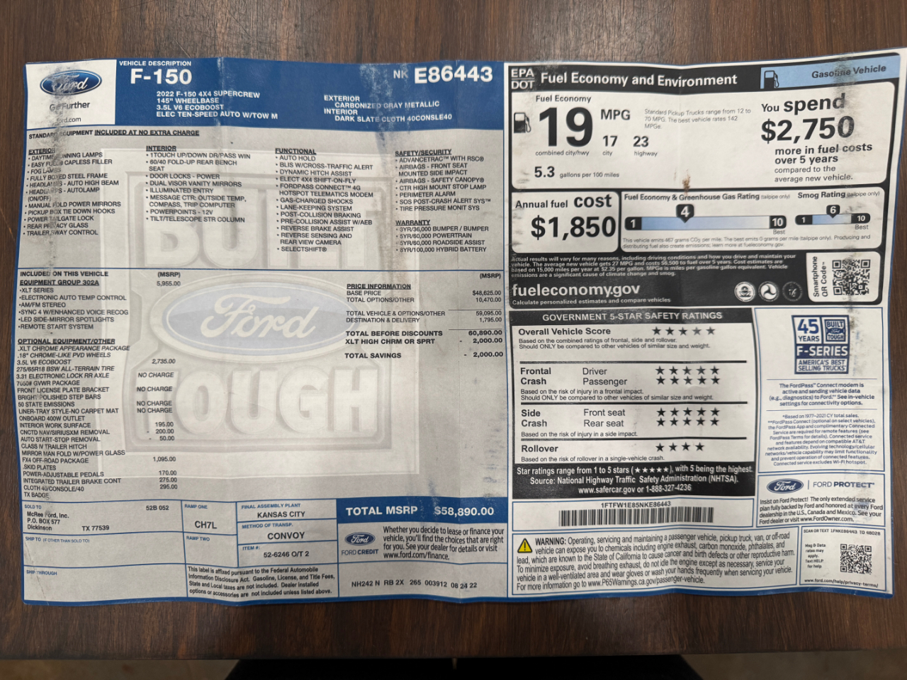 Ford F-150  2022