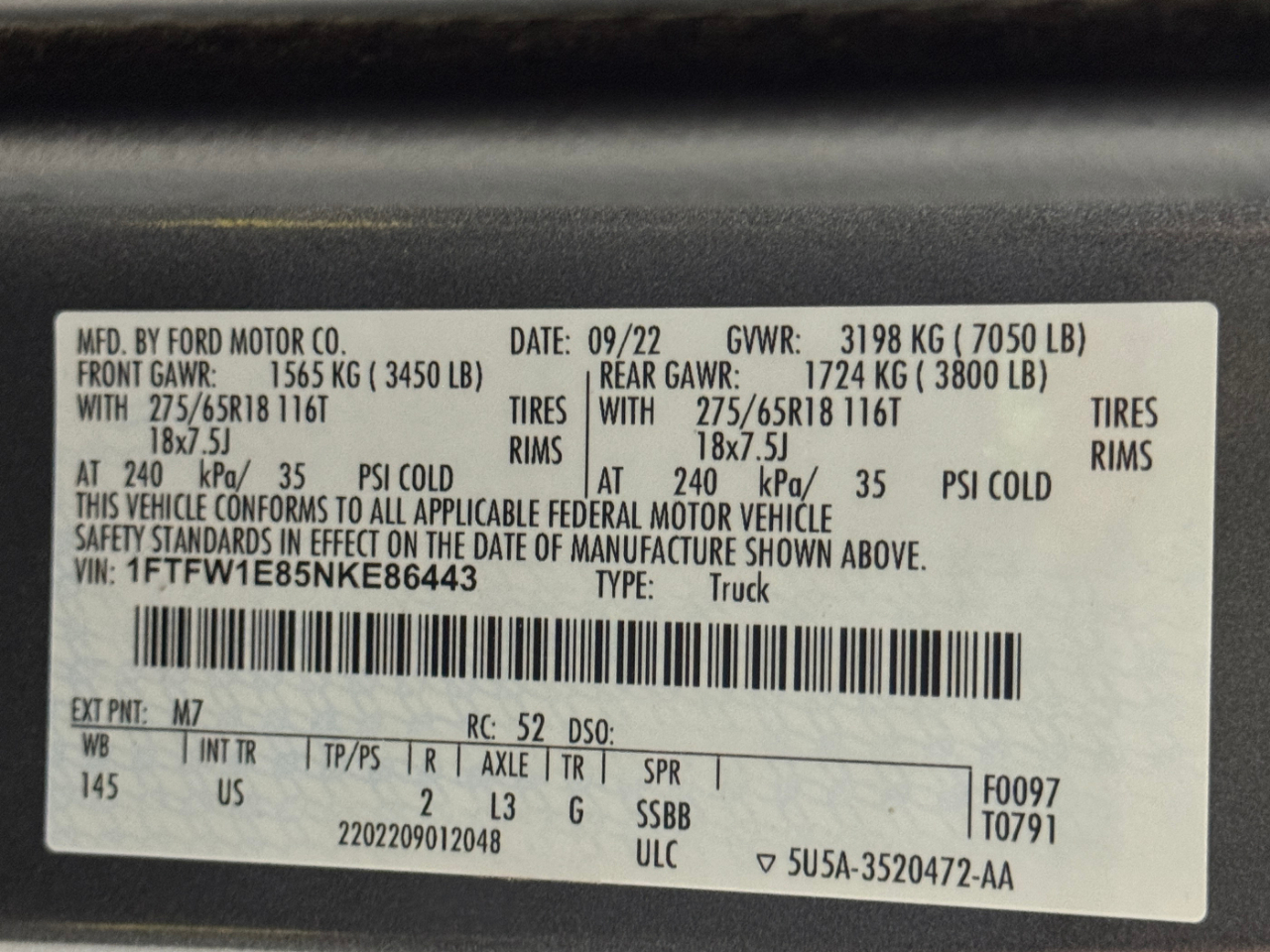 Ford F-150  2022