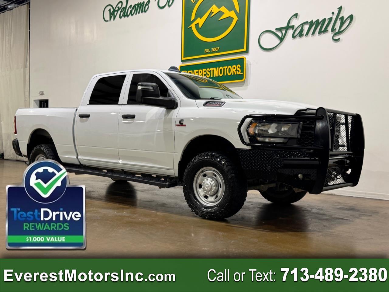 2023 RAM 2500 TRADESMAN 4X4 CREWCAB SHORT 6.7L DIESEL 1OWNER