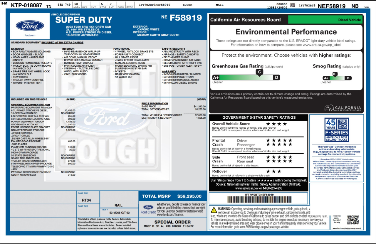 Ford Super Duty F-250 SRW  2022