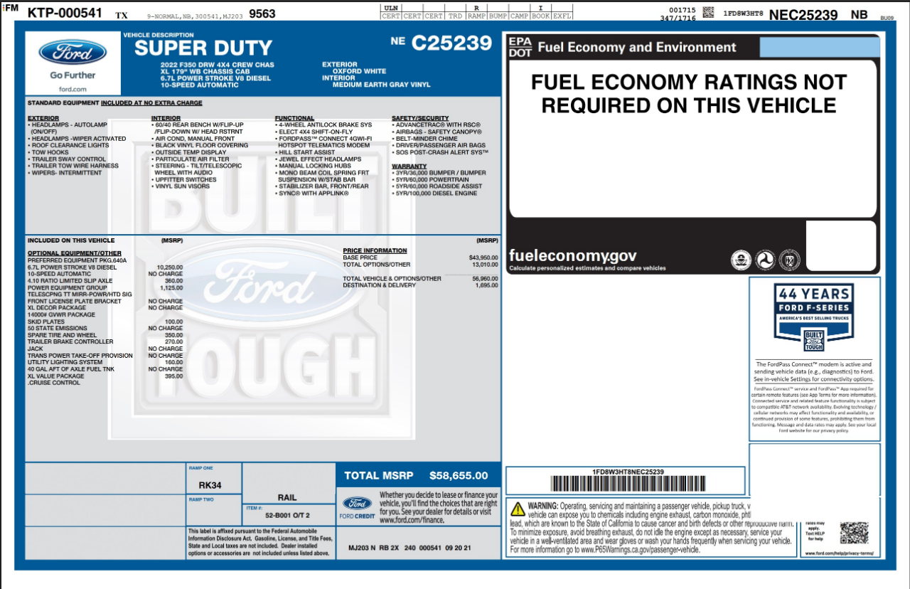 Ford Super Duty F-350 DRW  2022