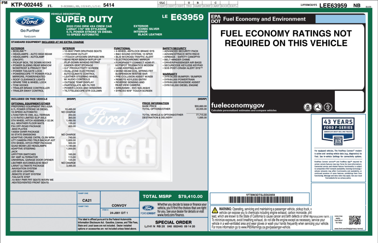 Ford Super Duty F-350 DRW  2020