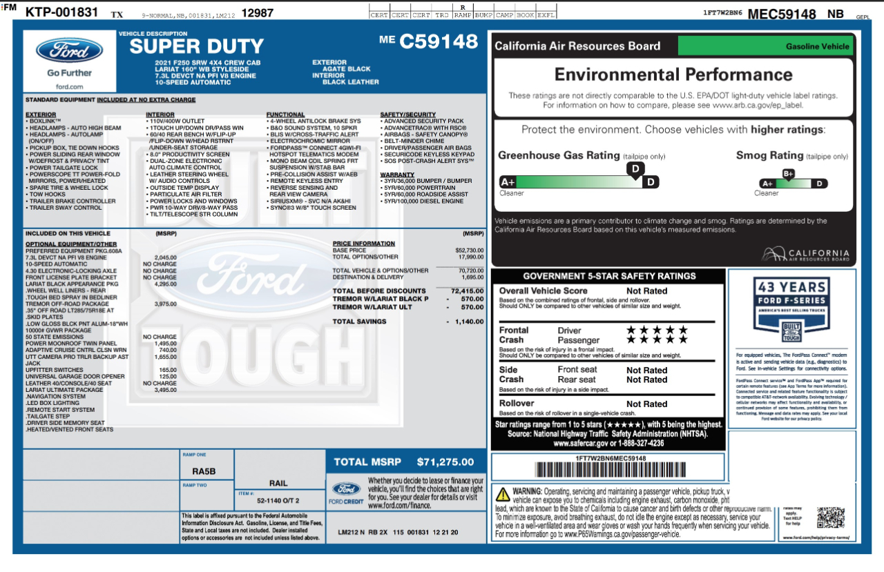 Ford Super Duty F-250 SRW  2021