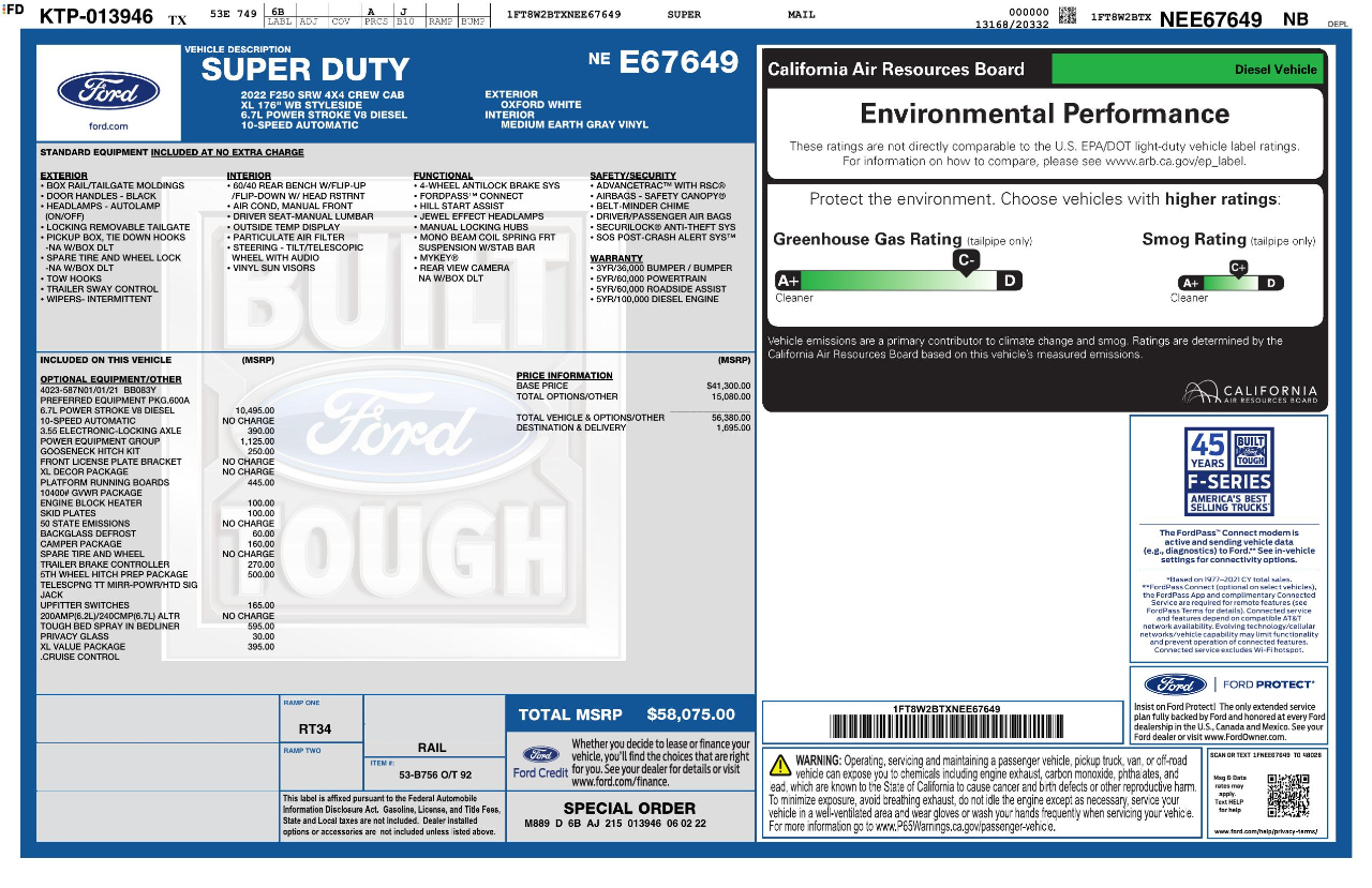 Ford Super Duty F-250 SRW  2022