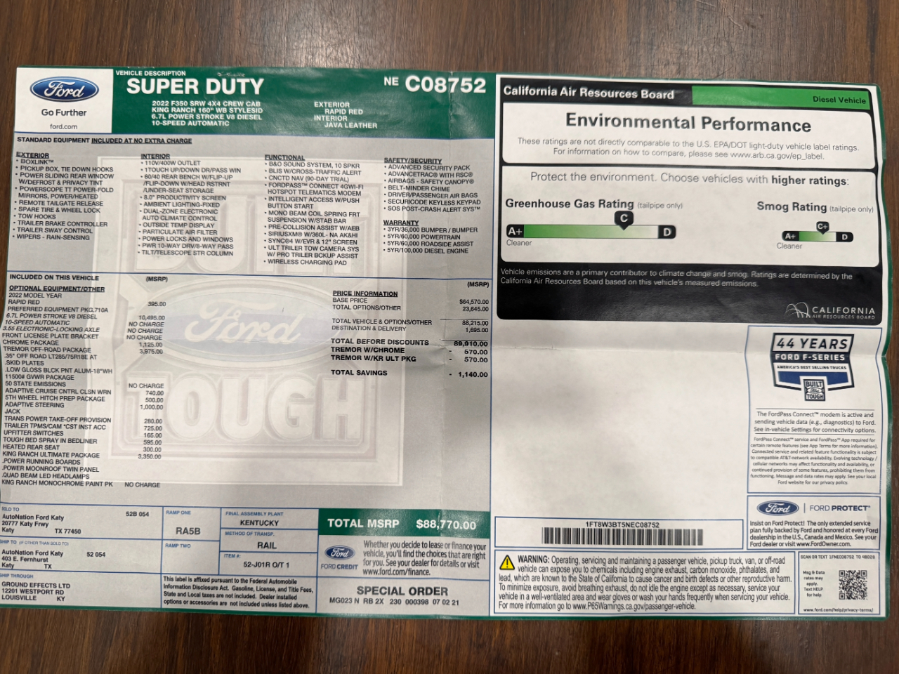 Ford Super Duty F-350 SRW  2022