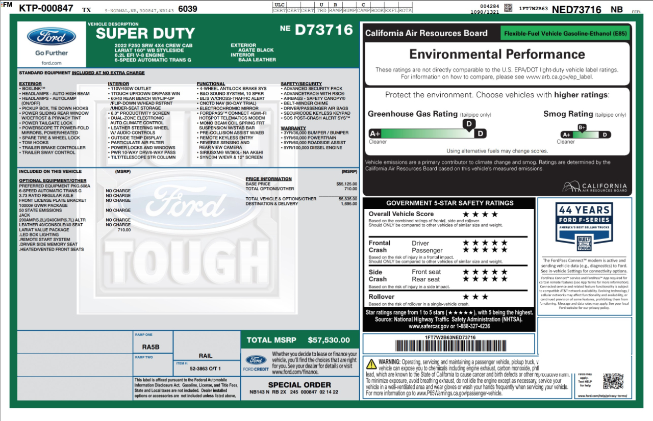 Ford Super Duty F-250 SRW  2022