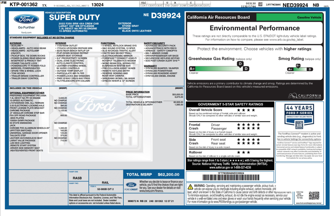 Ford Super Duty F-250 SRW  2022