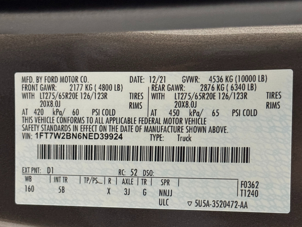 Ford Super Duty F-250 SRW  2022