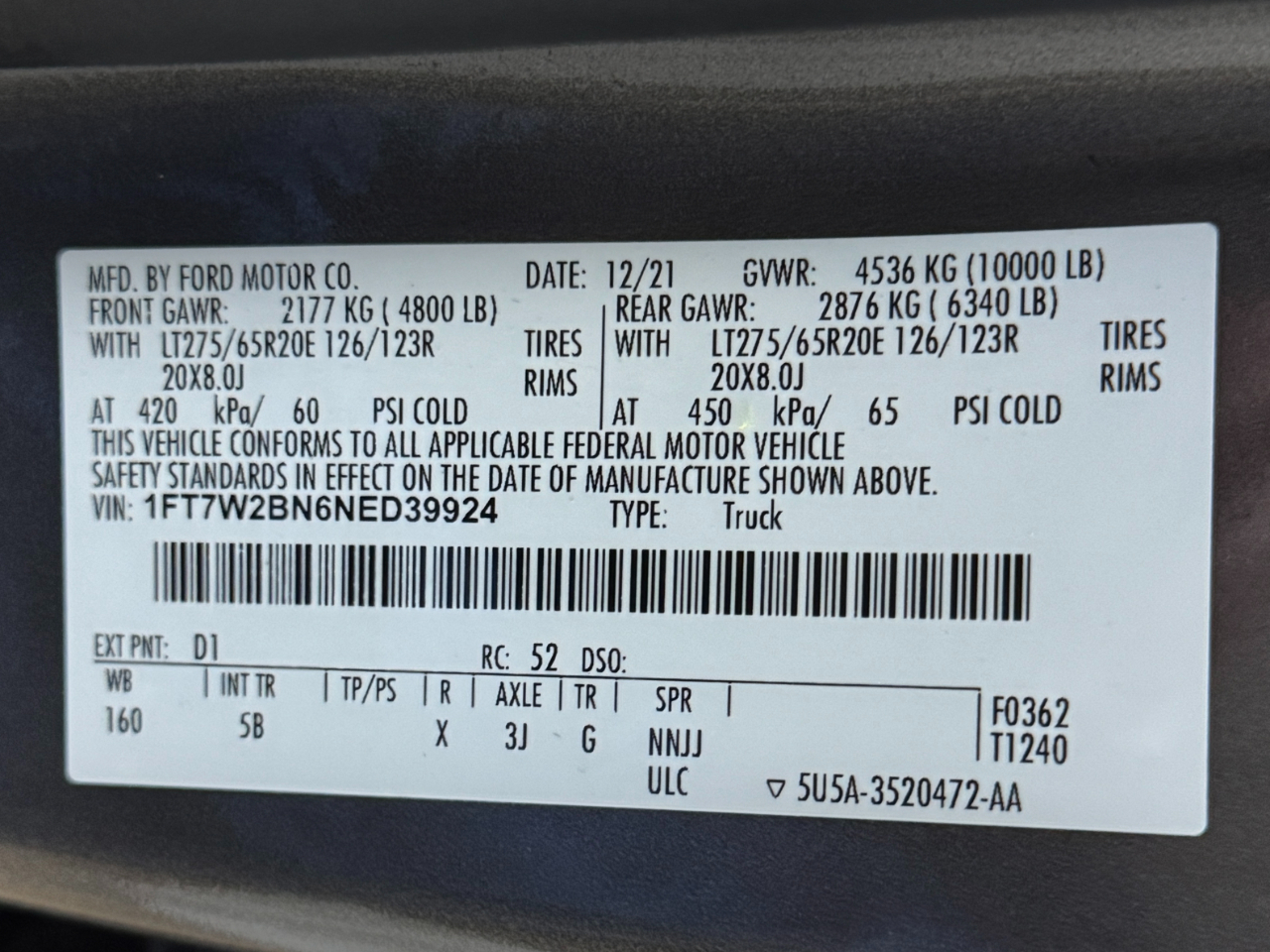 Ford Super Duty F-250 SRW  2022