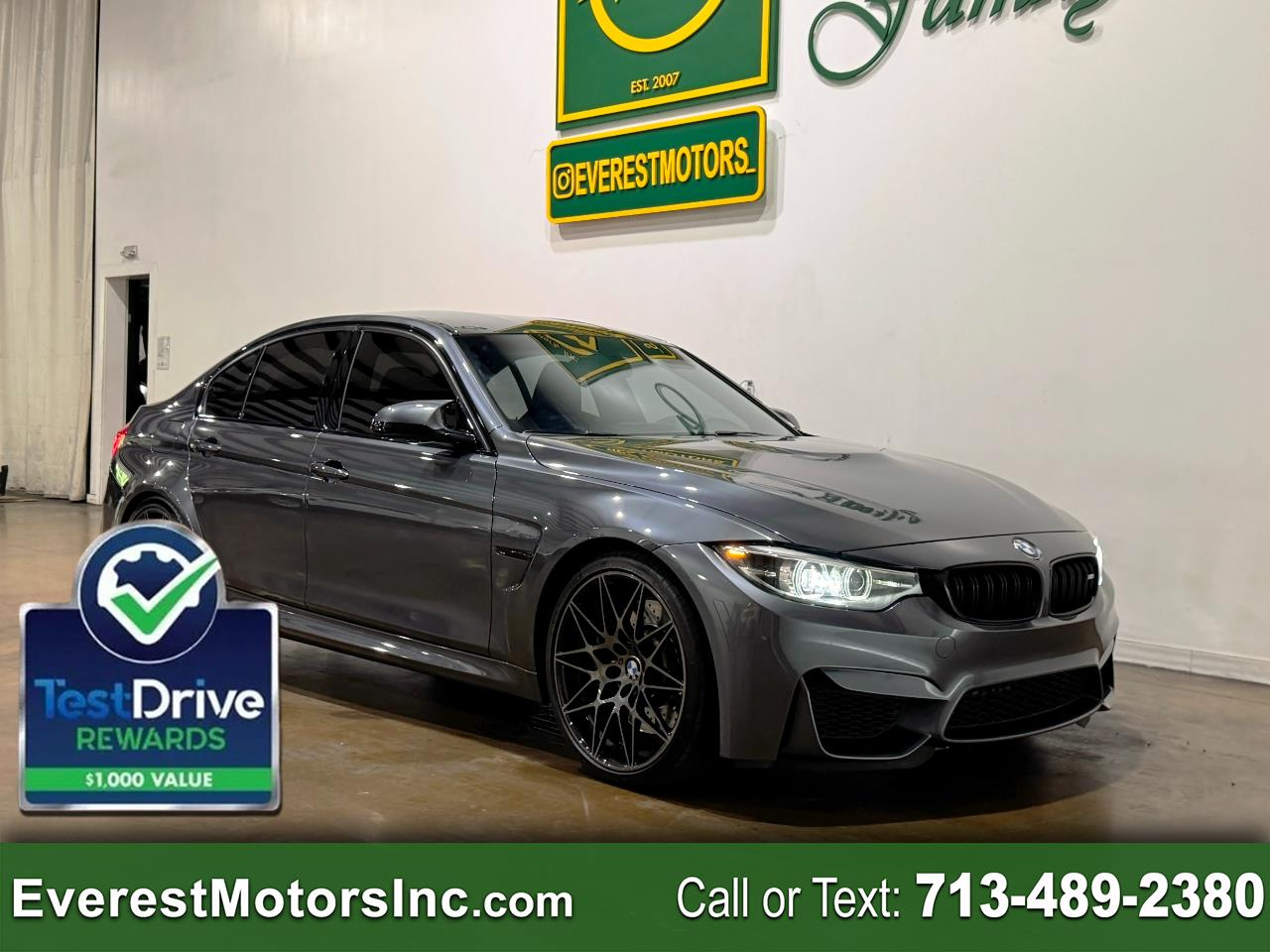 2018 BMW M3 COMPETITION SEDAN 4DR RWD 3.0L 6CYL GAS DCT
