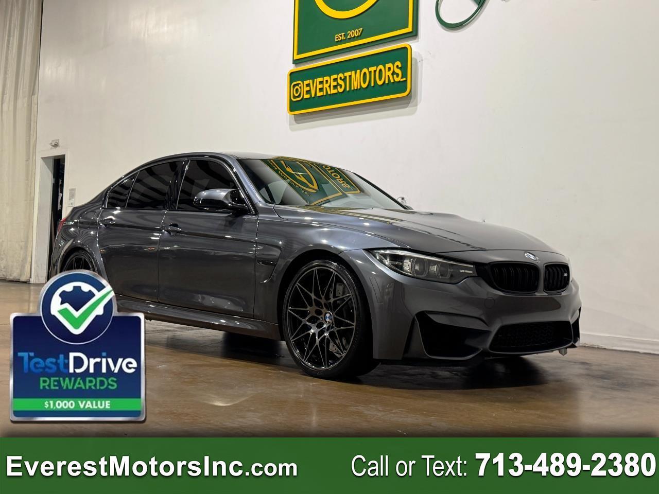 2018 BMW M3 COMPETITION SEDAN 4DR RWD 3.0L 6CYL GAS DCT