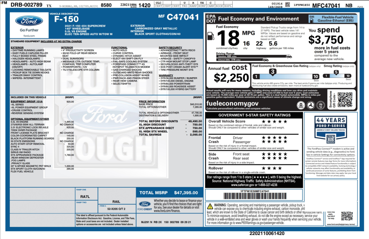 Ford F-150  2021