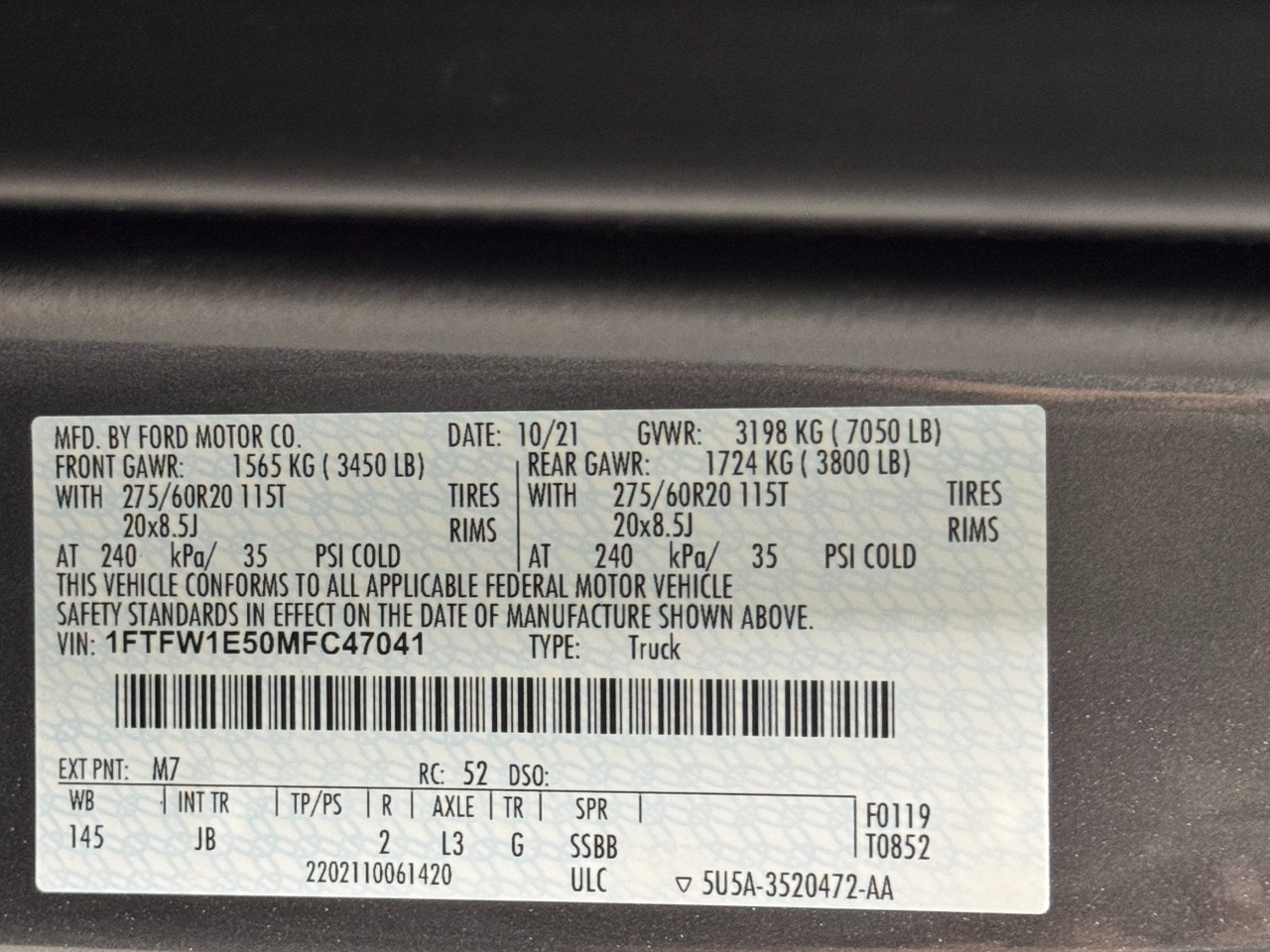 Ford F-150  2021