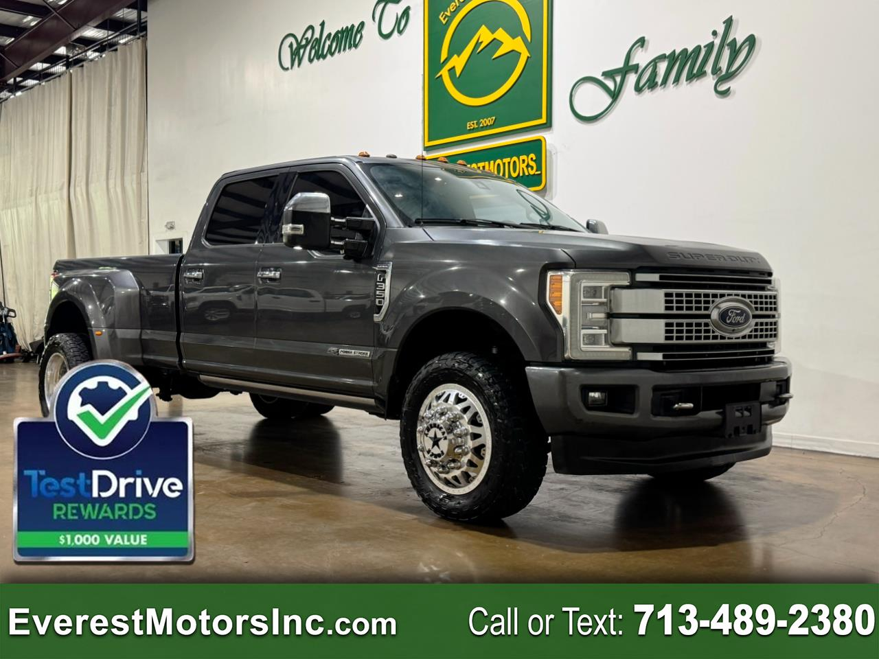 2018 Ford Super Duty F-350 DRW PLATINUM ULTIMATE 4X4 CREWCAB 6.7L DIESEL 1OWNER