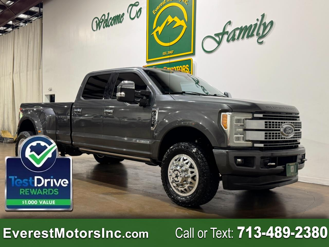 2018 Ford Super Duty F-350 DRW PLATINUM ULTIMATE 4X4 CREWCAB 6.7L DIESEL 1OWNER