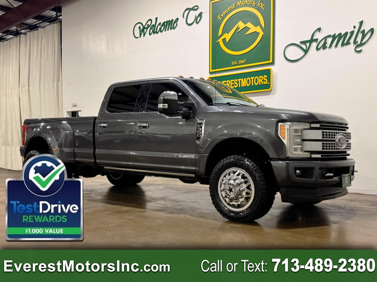 2018 Ford Super Duty F-350 DRW PLATINUM ULTIMATE 4X4 CREWCAB 6.7L DIESEL 1OWNER