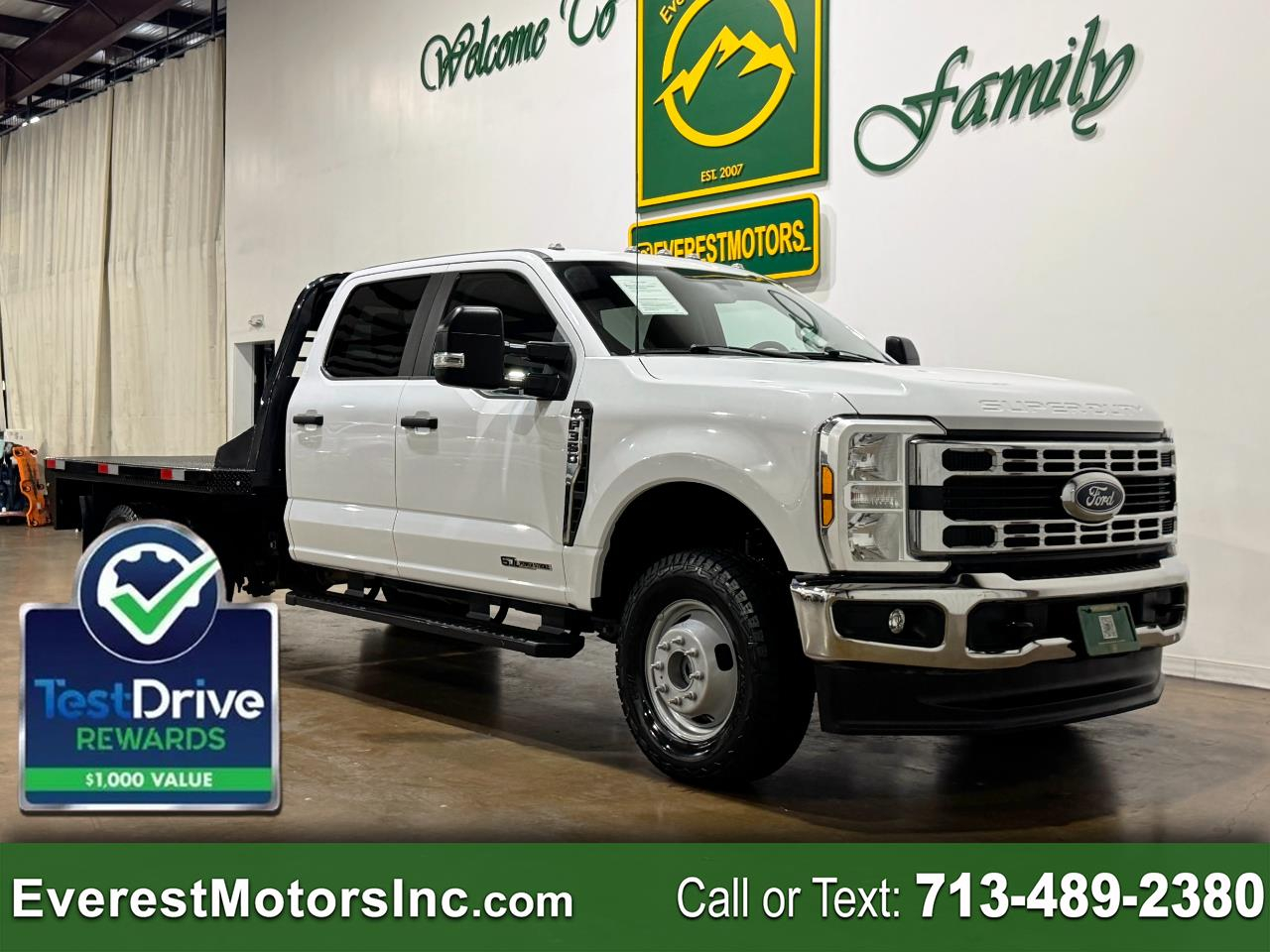 2024 Ford Super Duty F-350 DRW XL 4X4 CREWCAB 9FT FLATBED 6.7L V8 DIESEL 1OWNER