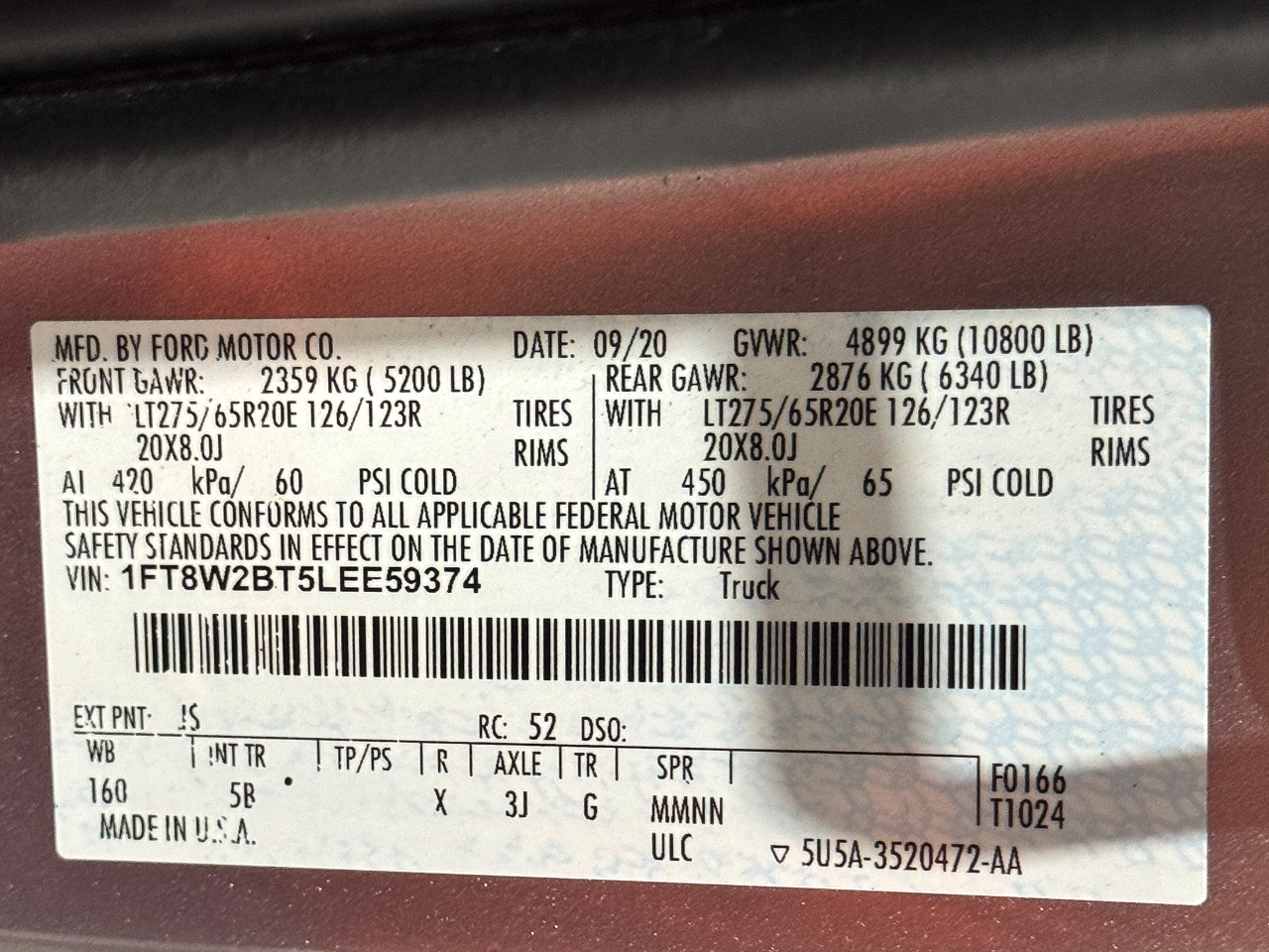 Ford Super Duty F-250 SRW  2020
