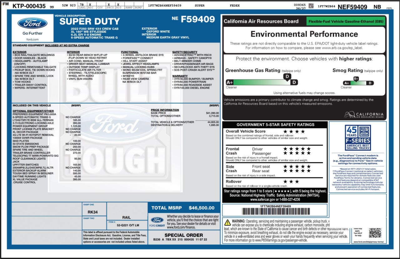 Ford Super Duty F-250 SRW  2022