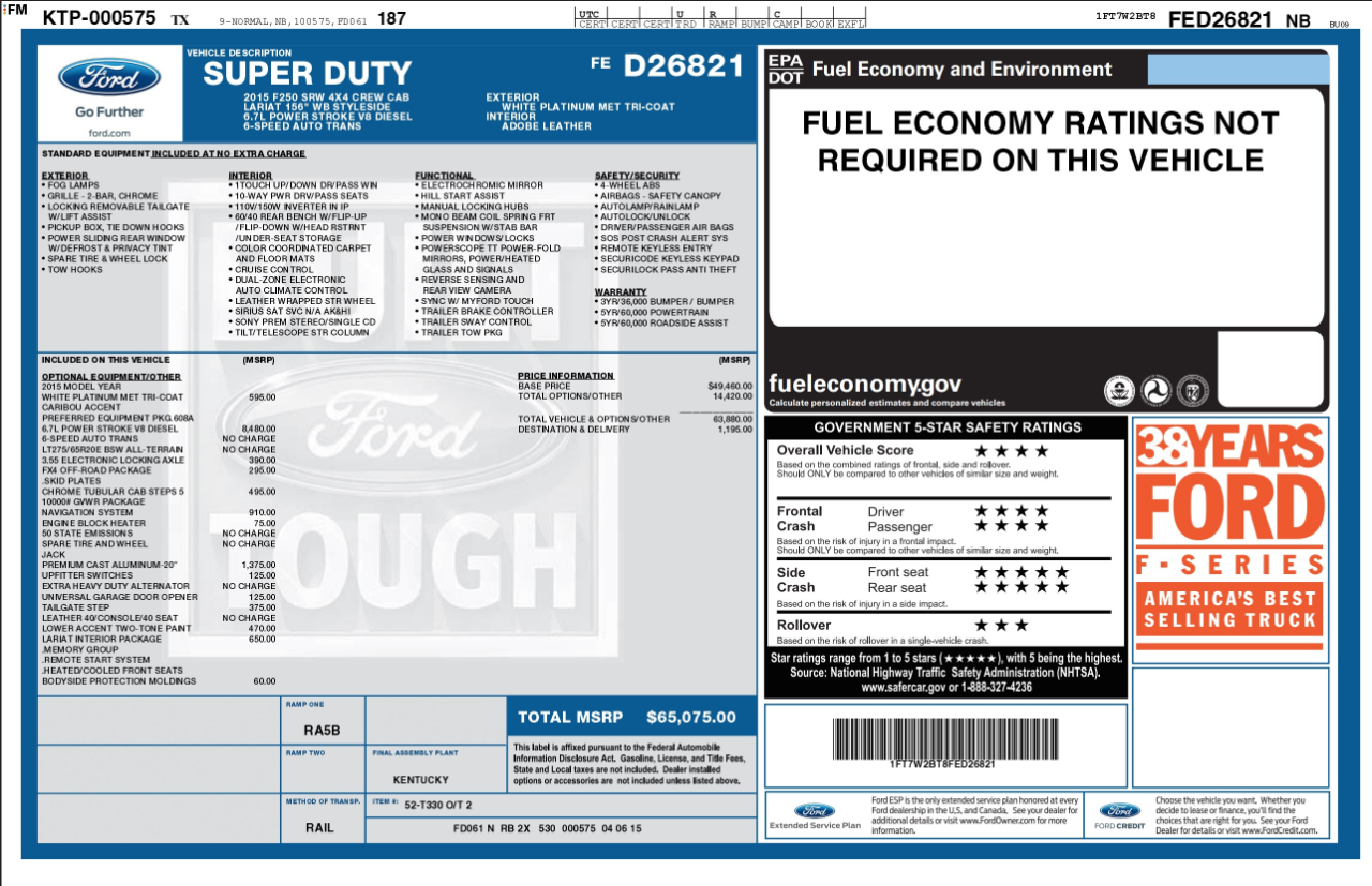 Ford Super Duty F-250 SRW  2015
